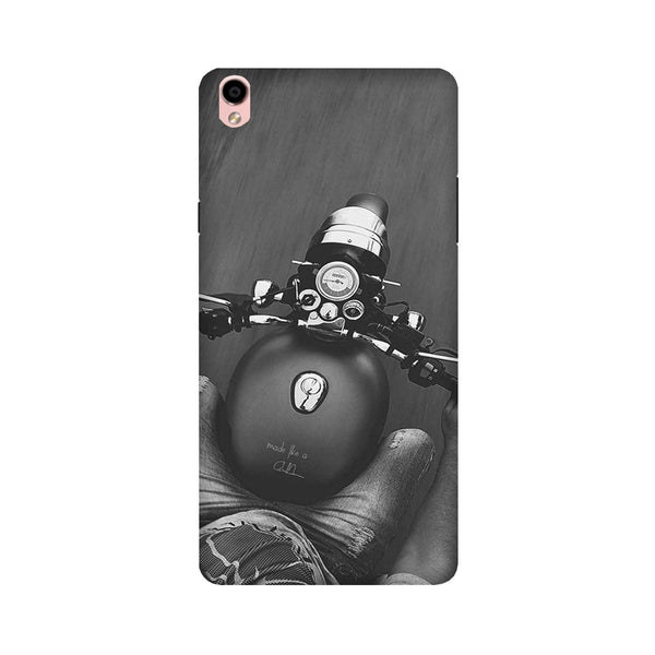 Royal Enfield Mobile Back Case for Oppo F1 Plus  (Design - 382)