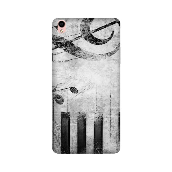 Music Mobile Back Case for Oppo F1 Plus  (Design - 394)