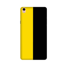 Black Yellow Pattern Mobile Back Case for Vivo Y51L (Design - 397)