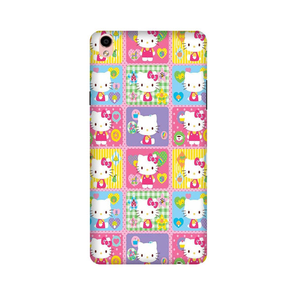 Kitty Mobile Back Case for Oppo F1 Plus  (Design - 400)