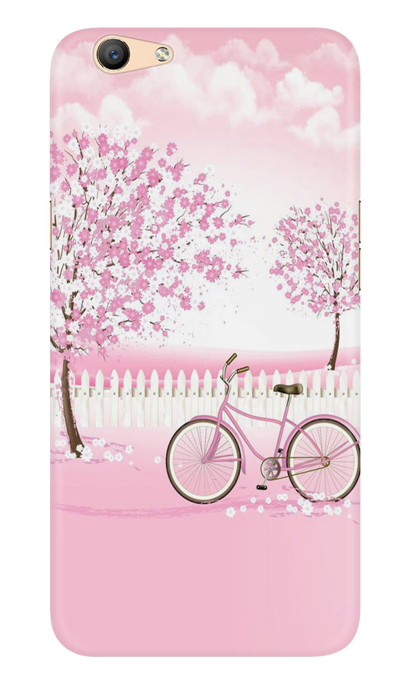 Pink Flowers Cycle Case for Vivo Y66/ Y66L  (Design - 102)
