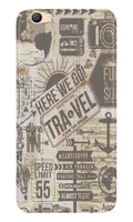 Travel Case for Vivo V5/ V5s  (Design - 104)