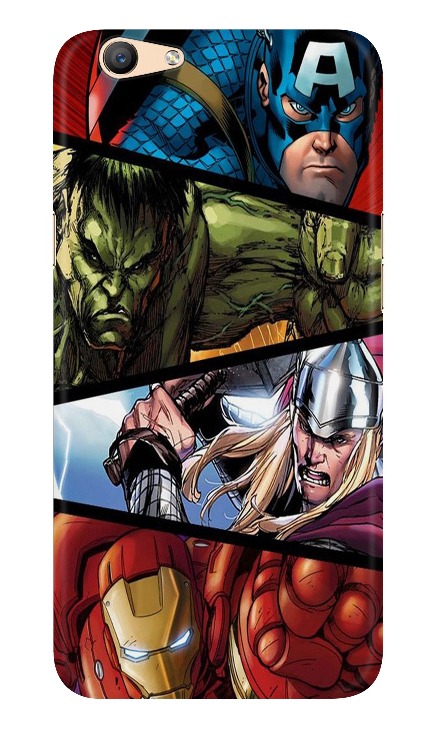 Avengers Superhero Case for Oppo F1s  (Design - 124)