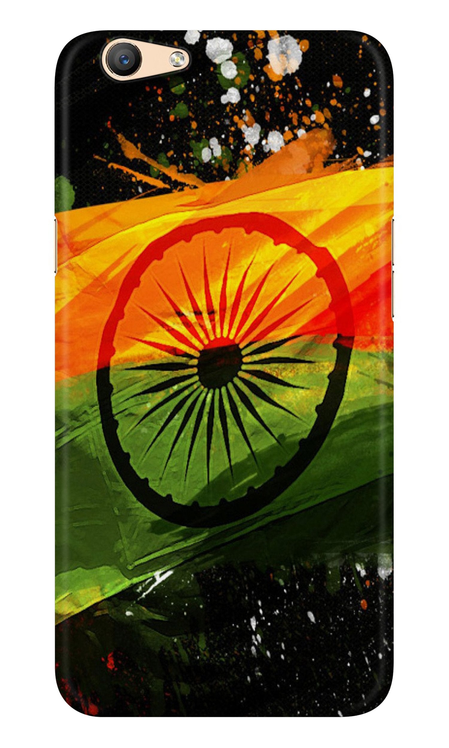 Indian Flag Case for Oppo F1s  (Design - 137)