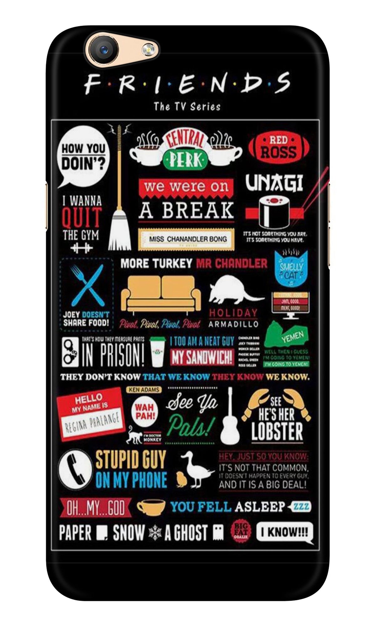 Friends Case for Vivo V5/ V5s  (Design - 145)
