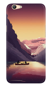 Mountains Boat Case for Oppo F1s (Design - 181)