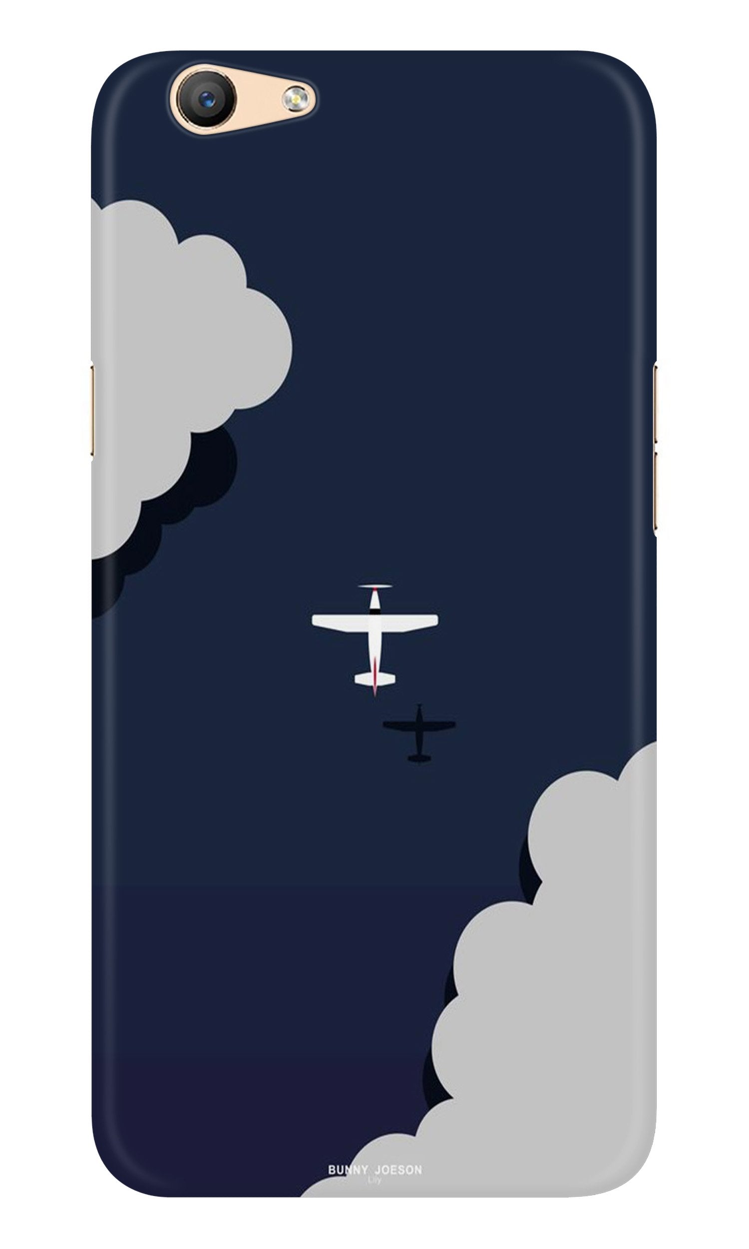Clouds Plane Case for Oppo F1s (Design - 196)