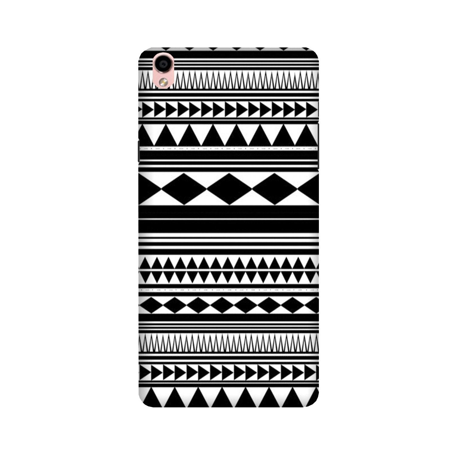 Black white Pattern Case for Oppo F1 Plus