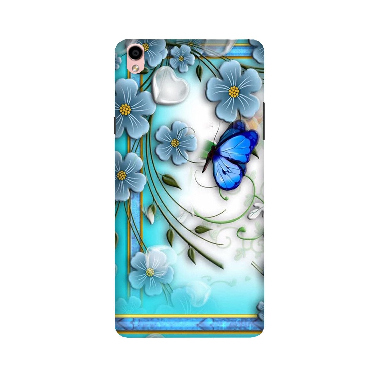 Blue Butterfly Case for Oppo F1 Plus