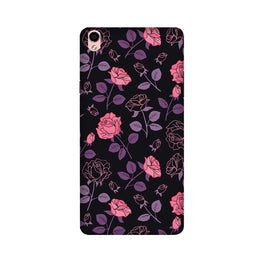 Rose Black Background Case for Oppo F1 Plus