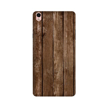 Wooden Look Case for Oppo F1 Plus  (Design - 112)