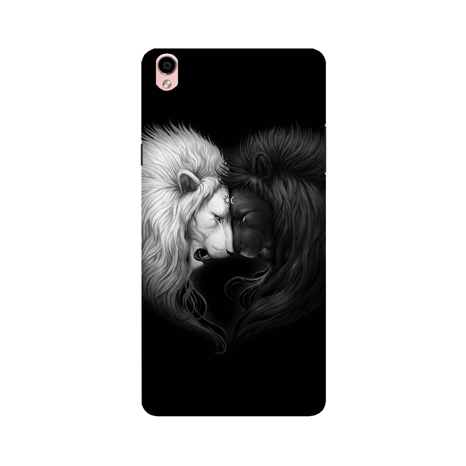 Dark White Lion Case for Oppo F1 Plus(Design - 140)