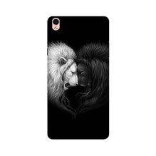 Dark White Lion Case for Oppo F1 Plus  (Design - 140)