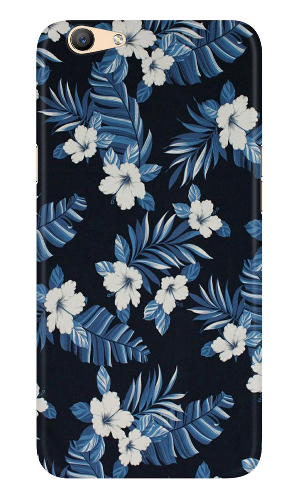 White flowers Blue Background2 Case for Vivo V5/ V5s