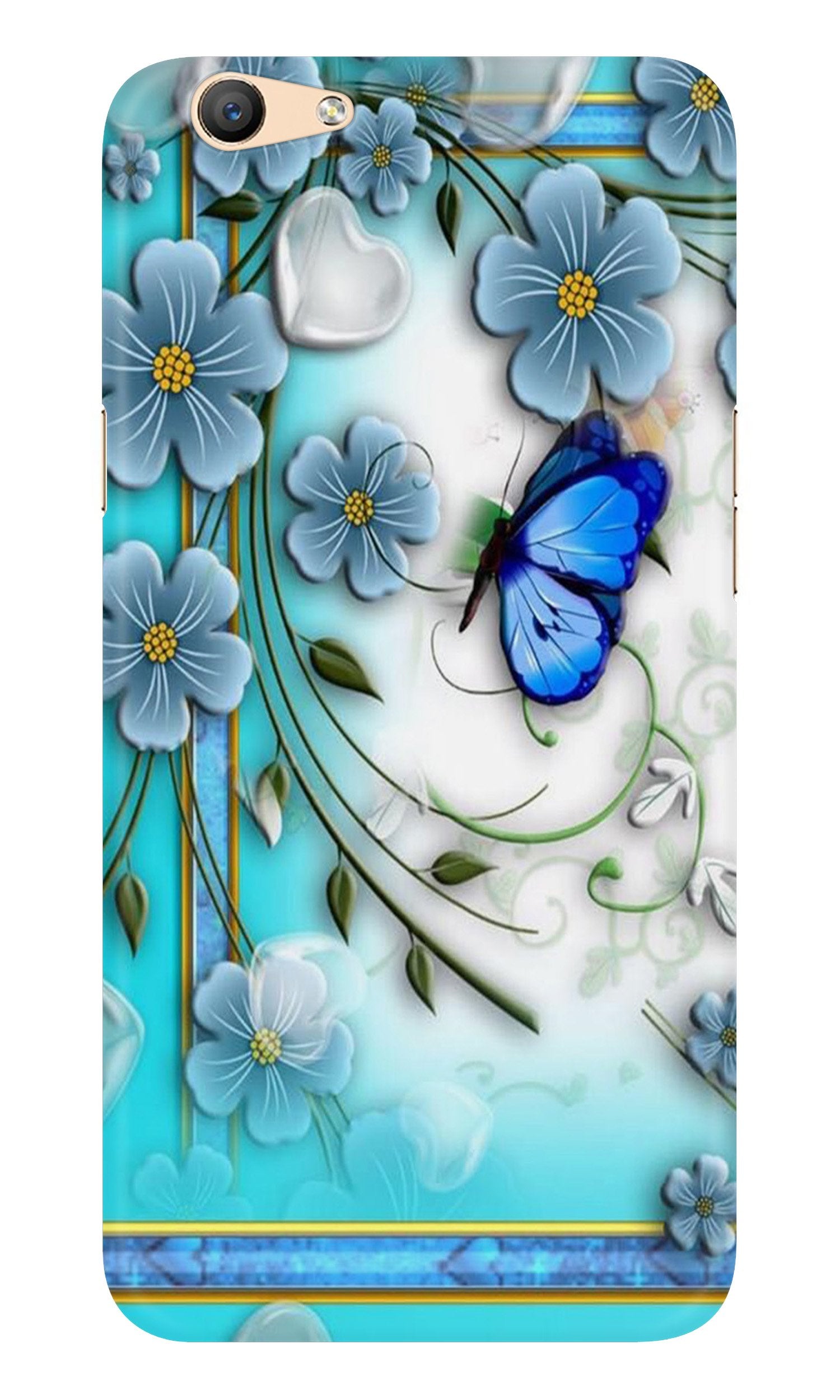 Blue Butterfly  Case for Oppo F1s