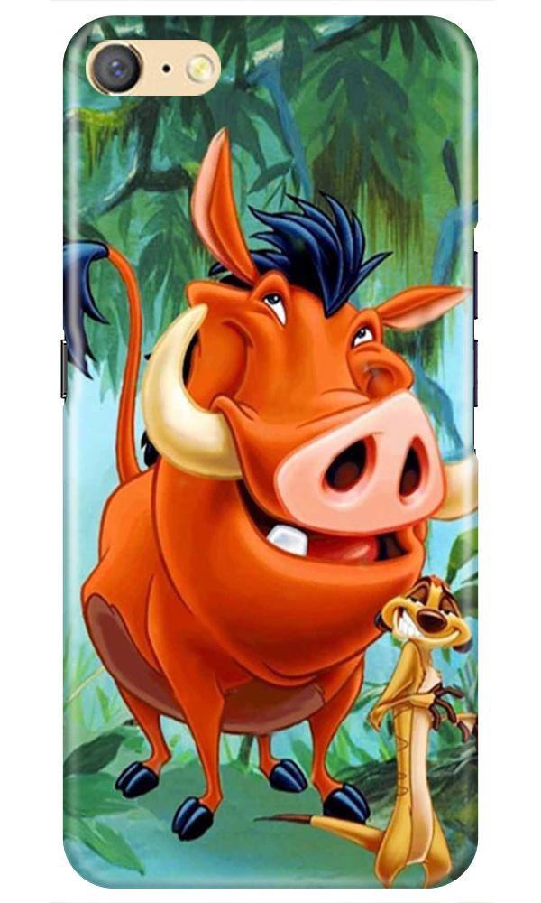 Timon and Pumbaa Mobile Back Case for Oppo F1s  (Design - 305)