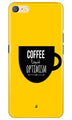 Coffee Optimism Mobile Back Case for Oppo F1s  (Design - 353)