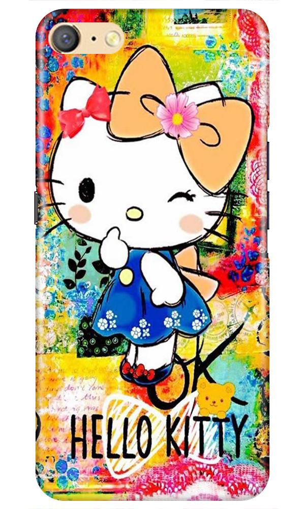 Hello Kitty Mobile Back Case for Oppo F1s  (Design - 362)