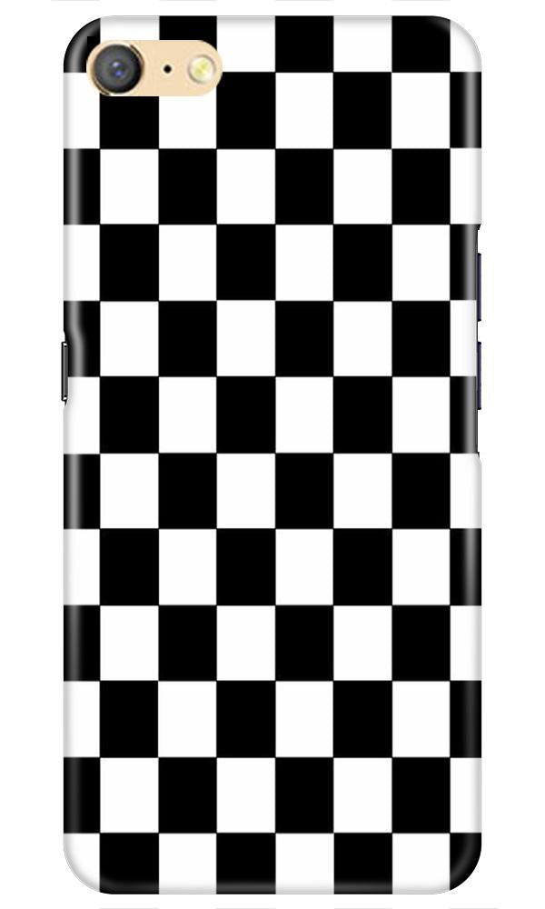 Black White Boxes Mobile Back Case for Oppo F1s  (Design - 372)