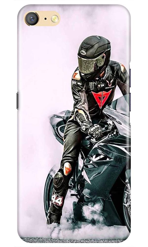 Biker Mobile Back Case for Oppo F1s  (Design - 383)