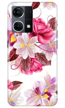 Beautiful flowers Mobile Back Case for Oppo F21 Pro 4G (Design - 23)