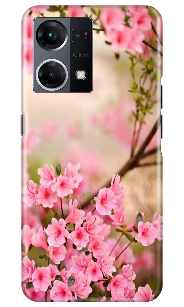 Pink flowers Case for Oppo F21 Pro 4G