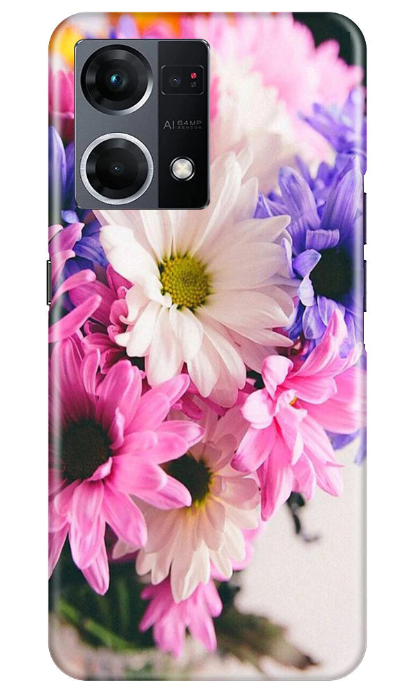 Coloful Daisy Case for Oppo F21 Pro 4G
