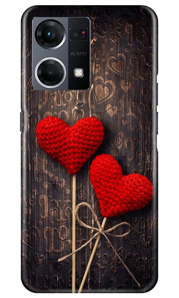 Red Hearts Case for Oppo F21 Pro 4G