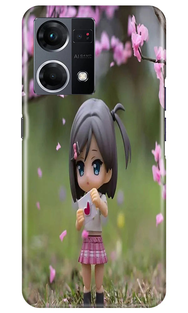 Cute Girl Case for Oppo F21 Pro 4G