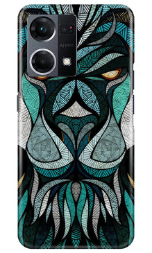 Lion Mobile Back Case for Oppo F21 Pro 4G (Design - 97)