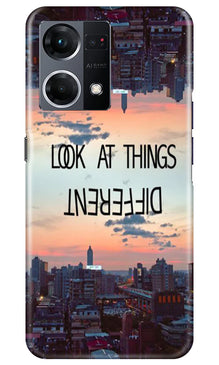 Look at things different Mobile Back Case for Oppo F21 Pro 4G (Design - 99)