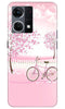 Pink Flowers Cycle Case for Oppo F21 Pro 4G  (Design - 102)