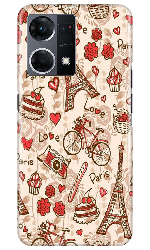 Love Paris Case for Oppo F21 Pro 4G  (Design - 103)
