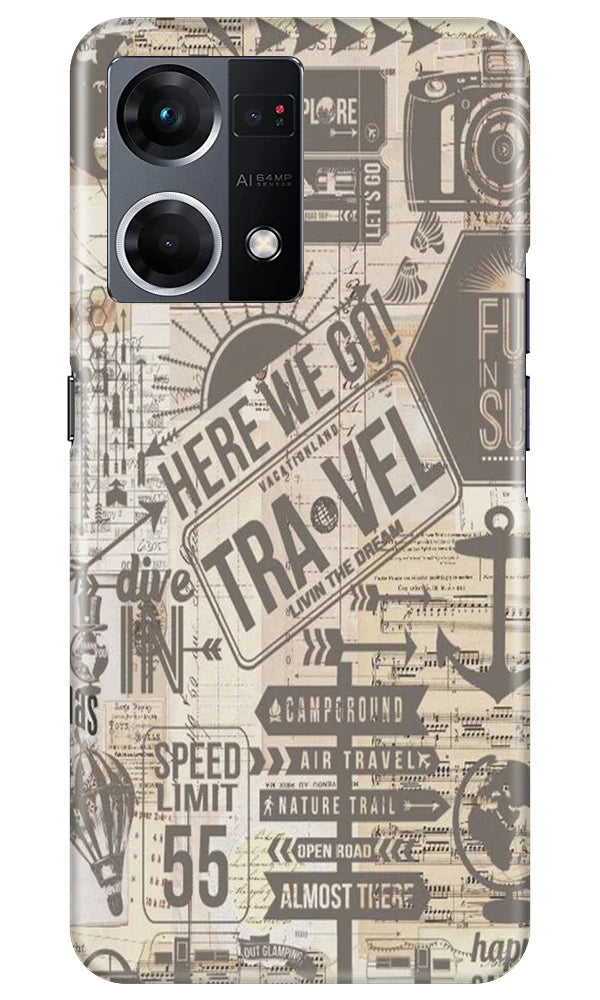 Travel Case for Oppo F21 Pro 4G  (Design - 104)