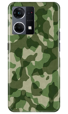Army Camouflage Mobile Back Case for Oppo F21 Pro 4G  (Design - 106)