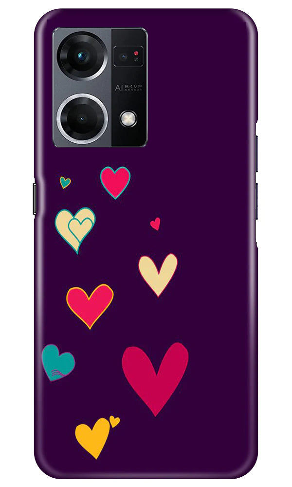 Purple Background Case for Oppo F21 Pro 4G(Design - 107)