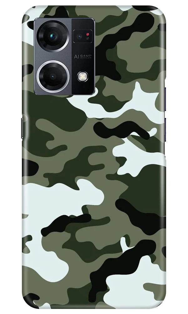 Army Camouflage Case for Oppo F21 Pro 4G(Design - 108)
