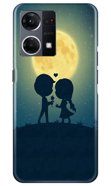 Love Couple Mobile Back Case for Oppo F21 Pro 4G  (Design - 109)