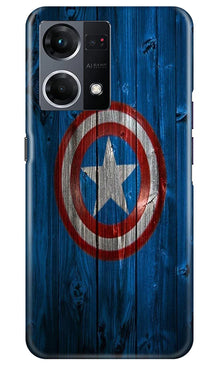 Captain America Superhero Mobile Back Case for Oppo F21 Pro 4G  (Design - 118)