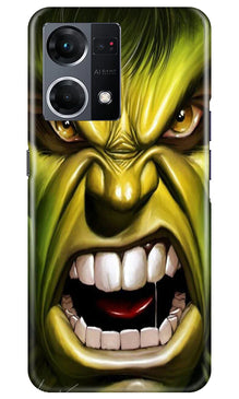 Hulk Superhero Mobile Back Case for Oppo F21 Pro 4G  (Design - 121)