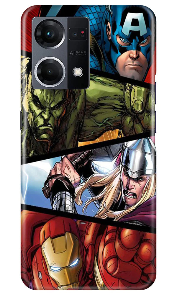 Avengers Superhero Case for Oppo F21 Pro 4G  (Design - 124)