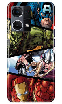 Avengers Superhero Mobile Back Case for Oppo F21 Pro 4G  (Design - 124)