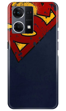 Superman Superhero Mobile Back Case for Oppo F21 Pro 4G  (Design - 125)
