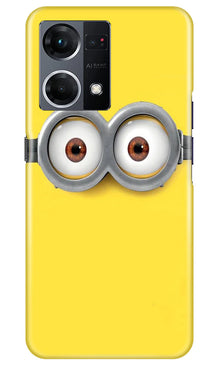 Minions Mobile Back Case for Oppo F21 Pro 4G  (Design - 128)