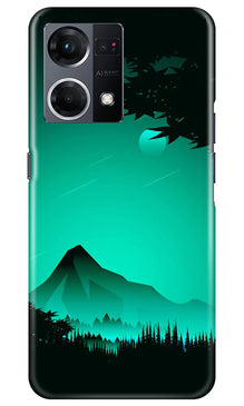 Moon Mountain Mobile Back Case for Oppo F21 Pro 4G (Design - 173)
