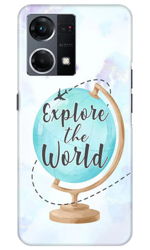 Explore the World Mobile Back Case for Oppo F21 Pro 4G (Design - 176)