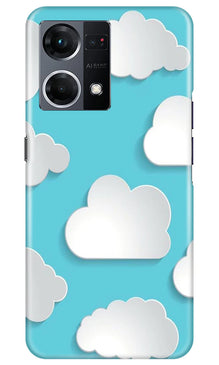 Clouds Mobile Back Case for Oppo F21 Pro 4G (Design - 179)