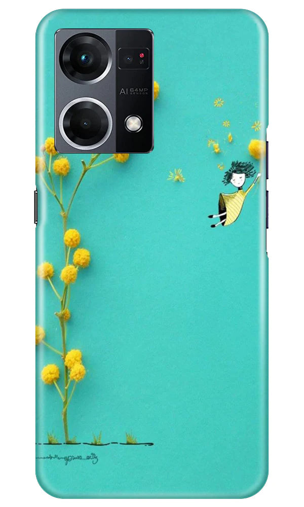 Flowers Girl Case for Oppo F21 Pro 4G (Design No. 185)