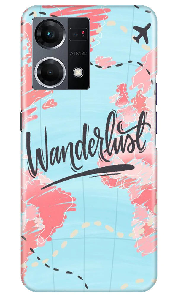 Wonderlust Travel Case for Oppo F21 Pro 4G (Design No. 192)