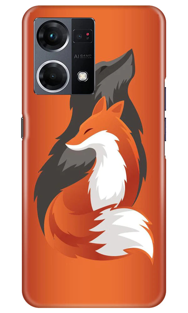 Wolf  Case for Oppo F21 Pro 4G (Design No. 193)